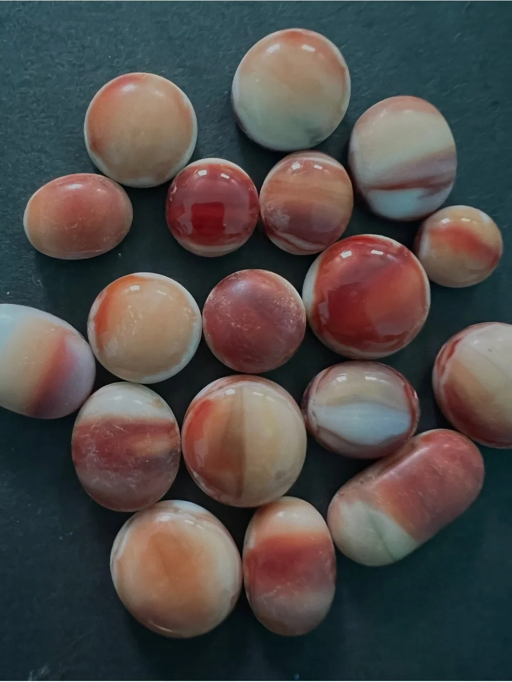 Cabochons Lot Neutral Earth Tones Jewelry Making Handmade Art Glass